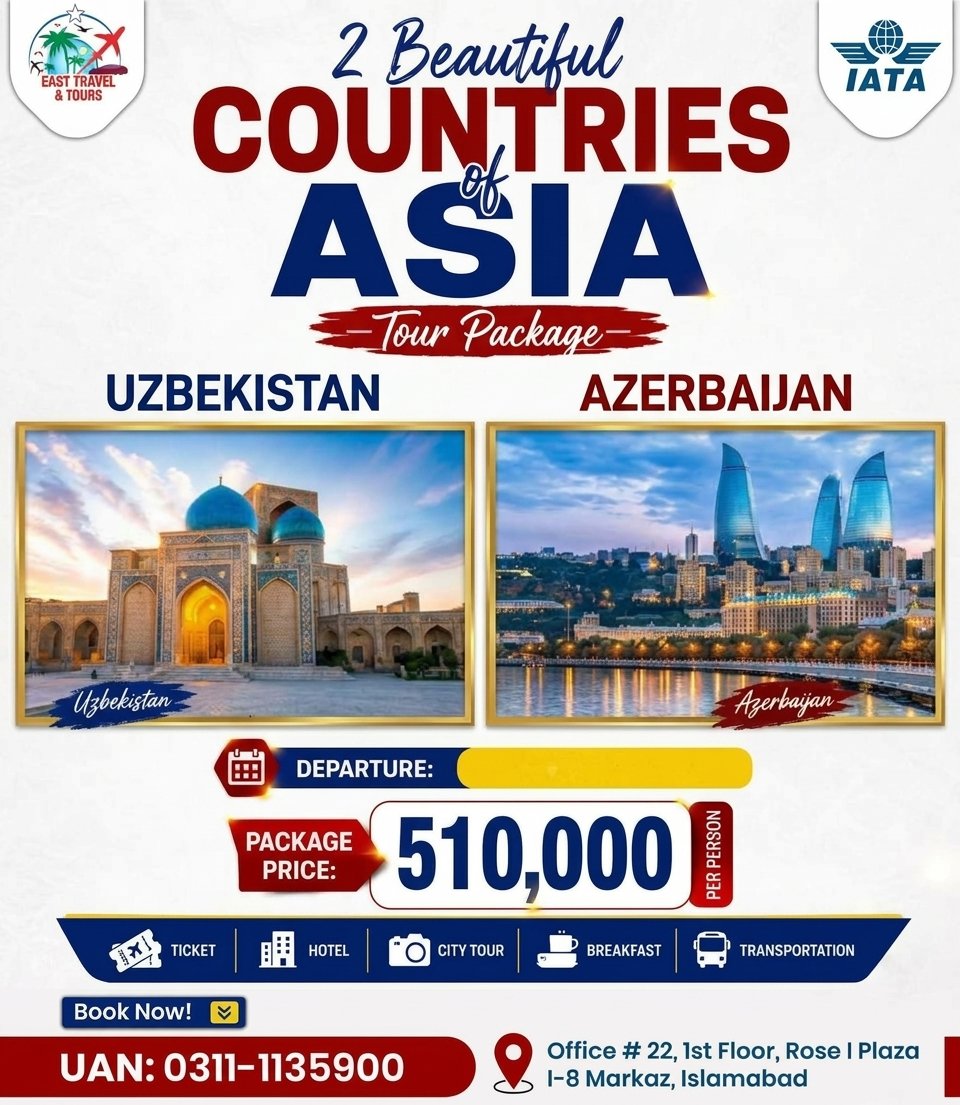 9 Days / 8 Nights Uzbekistan & Azerbaijan Splendor Tour